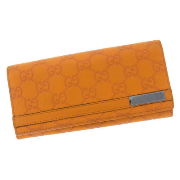 Gucci black bifold GG Wallet long ssima orange - Picture 1 of 6